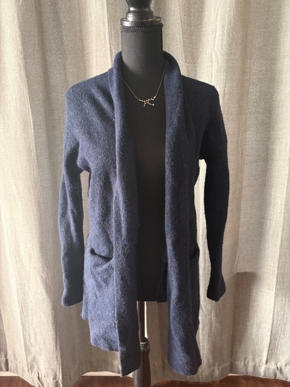 Banana Republic Navy Open-Front Cardigan